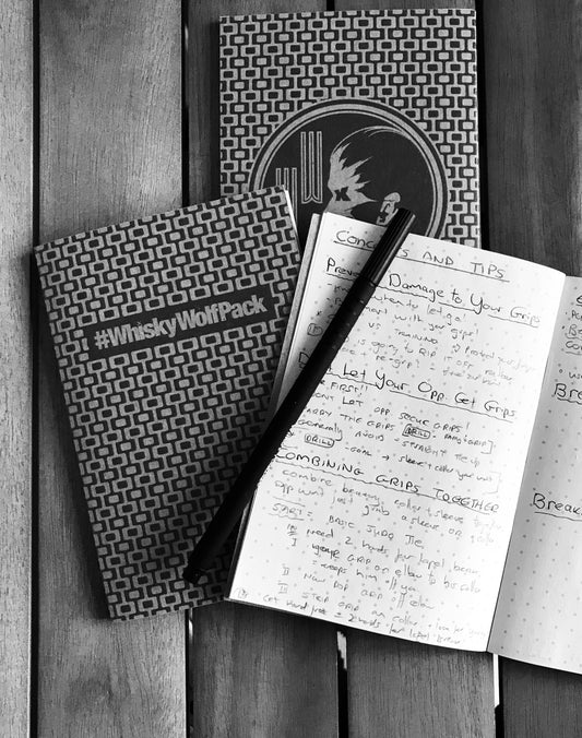 whiskywolf notebook bjj journal notes