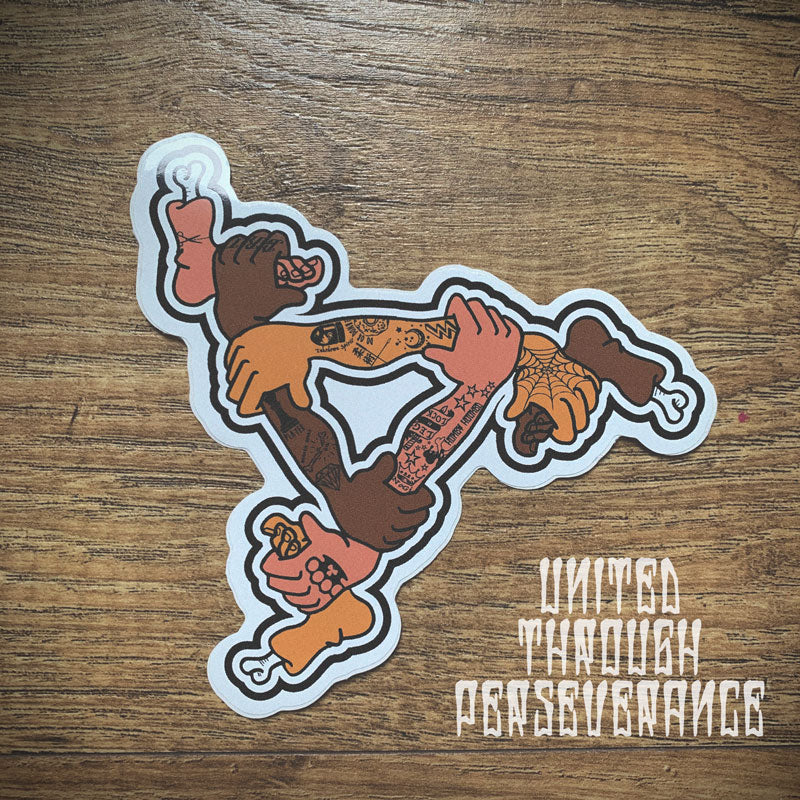United Through Perseverance - Arms Sticker