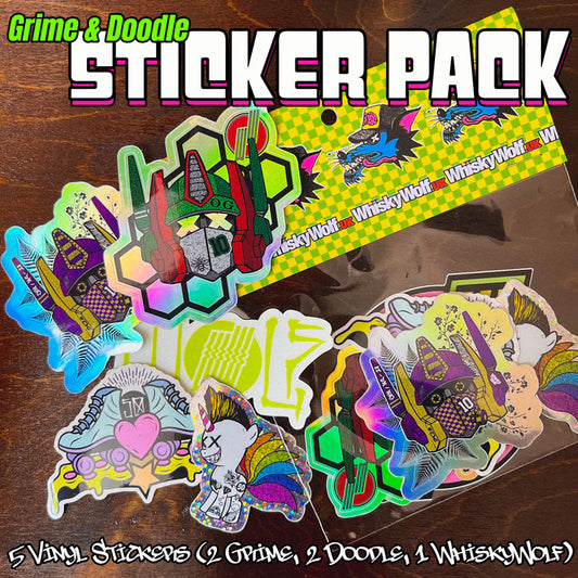 Grime and Doodle Sticker Pack